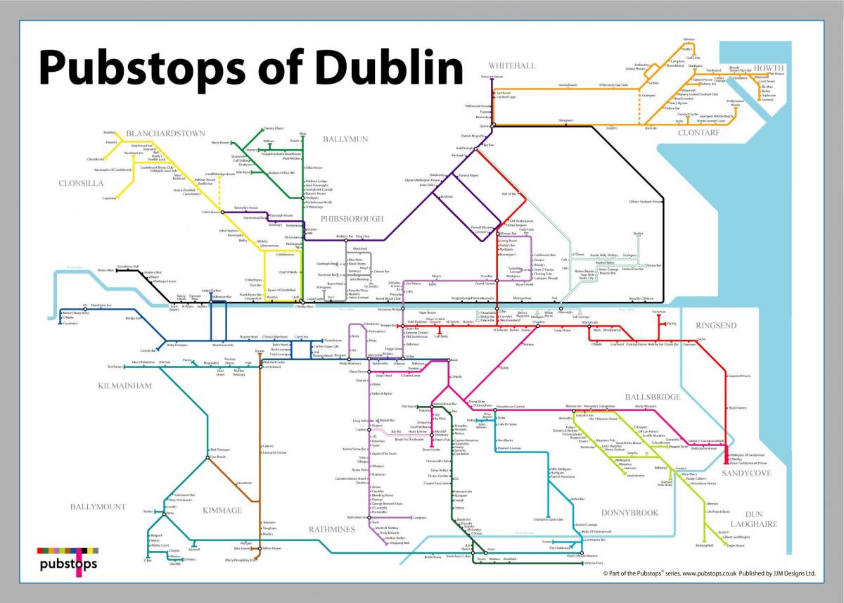 карта Дублін паби