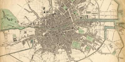 Карту Дубліна в 1916 році