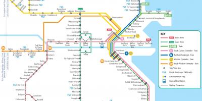 Карта Дублін залізничних вокзалів